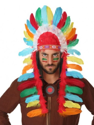 Penacho Jefe Indio  - Complementos de Indios