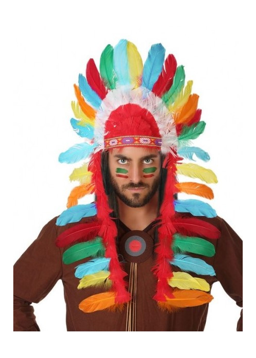 Penacho Jefe Indio  - Complementos de Indios