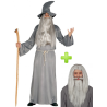 Disfraz de Mago Gris con Barba - Productos Amazon