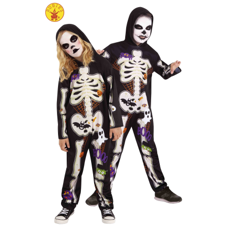 Disfraz de Esqueleto Colorido Infantil - Disfraces Calaveras y Esqueletos