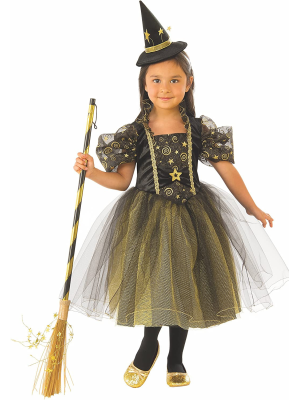 Disfraz de Bruja Estrellitas Infantil - Disfraces de Brujas y Hechiceros para Niñas