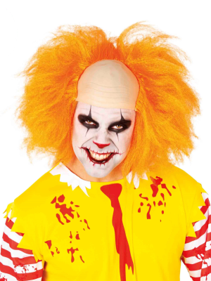 Peluca Payaso Malvado Naranja - Pelucas