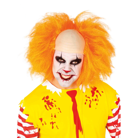 Peluca Payaso Malvado Naranja - Pelucas