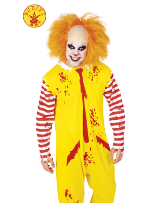 Peluca Payaso Malvado Naranja - Pelucas