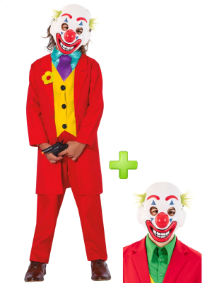 Traer Enojado Renunciar Comprar Disfraz de Joker rojo infantil con mascara - Packs Disfraces Halloween Traer Enojado Renunciar Comprar Disfraz de Joker rojo infantil con mascara - Packs Disfraces Halloween