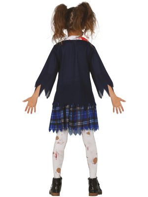 Disfraz de Zombie Estudiante Niña Infantil - Disfraces de Zombies para Niñas