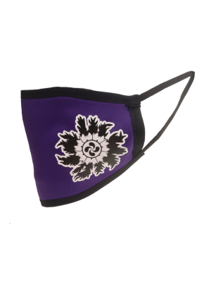 Mascarilla Morada  Eguzkilore Blanco (Homologada) - Euskal Maskarak Adulto