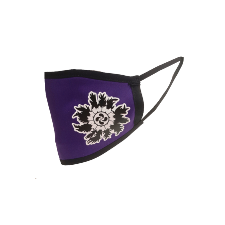 Mascarilla Morada  Eguzkilore Blanco (Homologada) - Euskal Maskarak Adulto