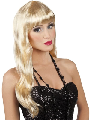 Peluca Melena Larga Chique Rubia - Pelucas