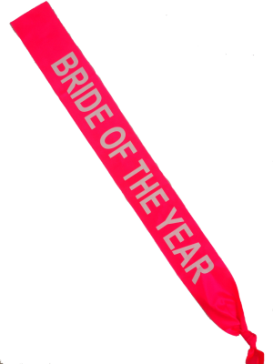 Comprar Banda Bride Of The Year (fucsia y blanca) - COMPLEMENTOS POR CATEGORIA