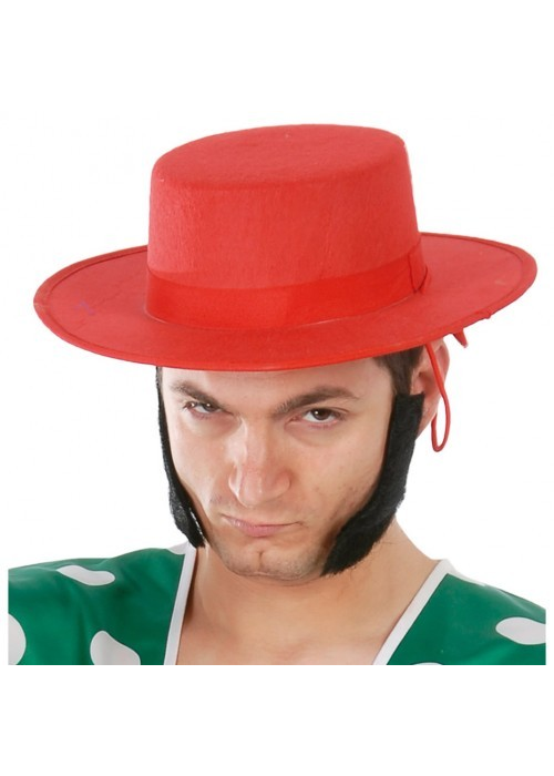 Sombrero Cordobes rojo - Complementos Faralaes y Toreros