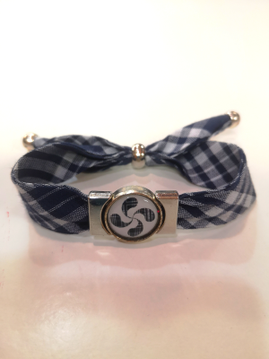 Pulsera Cuadros con Lauburu - Colgantes, Pulseras y Pendientes
