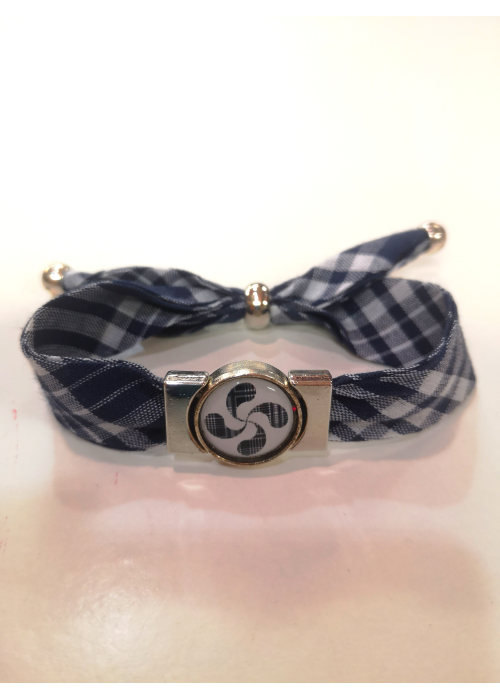 Pulsera Cuadros con Lauburu - Colgantes, Pulseras y Pendientes
