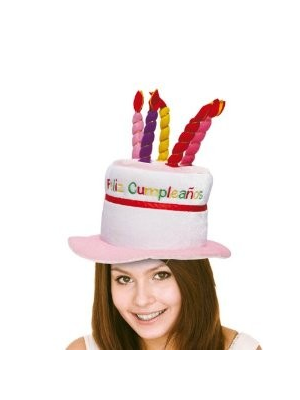 Gorro Tarta Feliz Cumpleaños - Gorros y Gafas