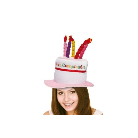 Gorro Tarta Feliz Cumpleaños - Gorros y Gafas