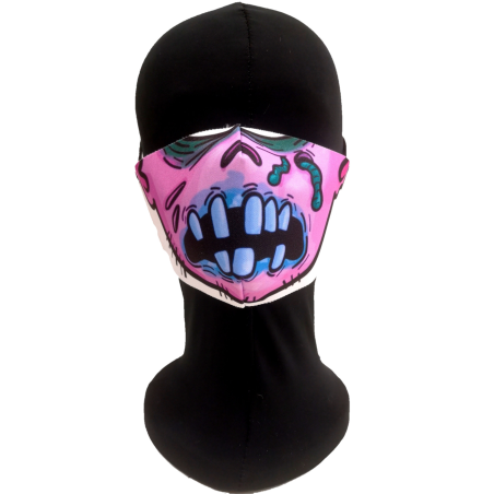 Mascarilla Halloween Zombie Rosa Adulto - Mascarillas Originales Adulto