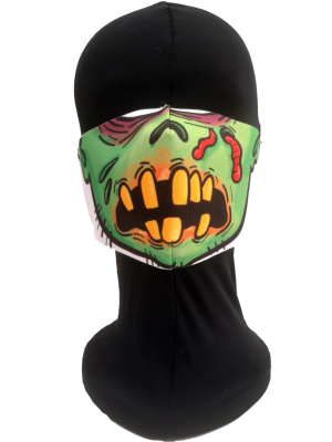 Mascarilla Halloween Zombie verde Infantil - Mascarillas Infantiles Originales