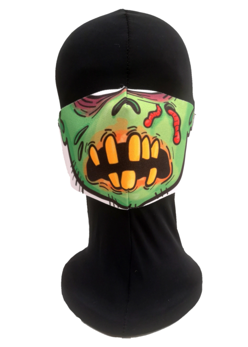 Mascarilla Halloween Zombie verde Infantil - Mascarillas Infantiles Originales