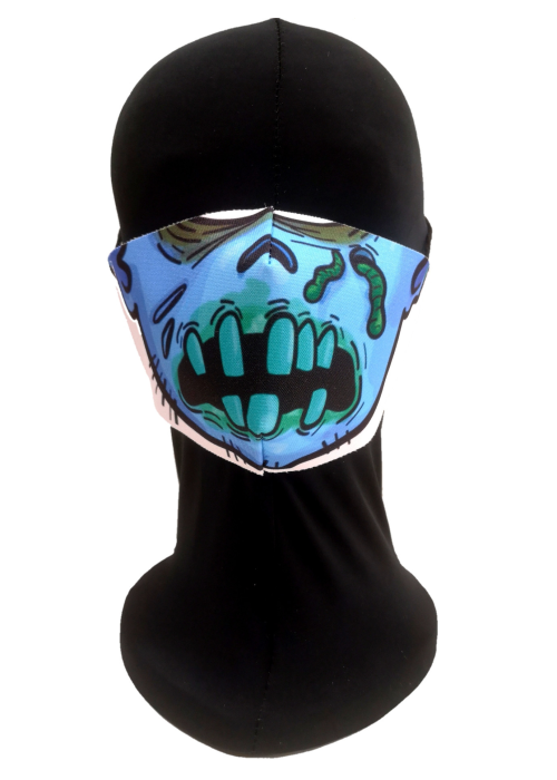 Mascarilla Halloween Zombie Azul Infantil - Mascarillas Infantiles Originales