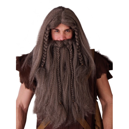 Peluca y Barba Vikingo - Complementos de Barbaros y Vikingos