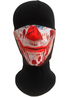 Mascarilla Halloween Payaso Asesino Sangriento Infantil - Mascarillas Infantiles Originales