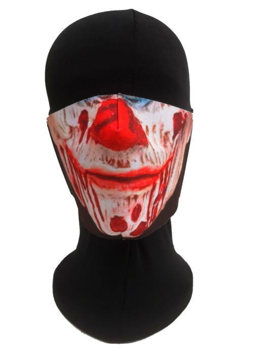 Mascarilla Halloween Payaso Asesino Sangriento Infantil - Mascarillas Infantiles Originales