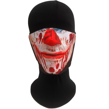 Mascarilla Halloween Payaso Asesino Sangriento Adulto - Mascarillas Originales Adulto