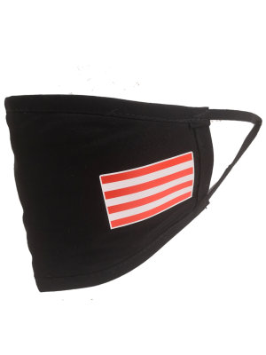 Mascarilla negra Bandera Rojiblanca (Homologada) - Euskal Maskarak Adulto