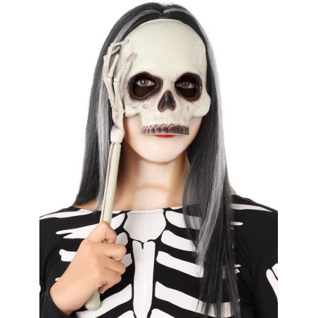Mascara Calavera sin Barbilla y con Brazo - Mascaras y Antifaces