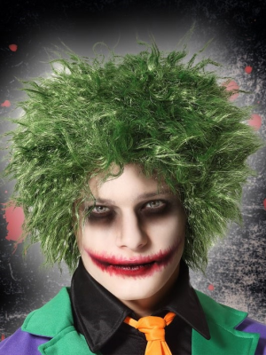 Peluca Joker Verde Despeinada - Pelucas de Halloween