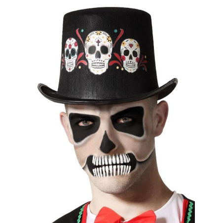 Chistera Alta Calaveras - Complementos de Esqueletos y Catrinas