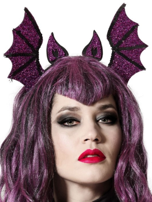 Diadema Alas Murcielago - Gorros y Diademas de Halloween