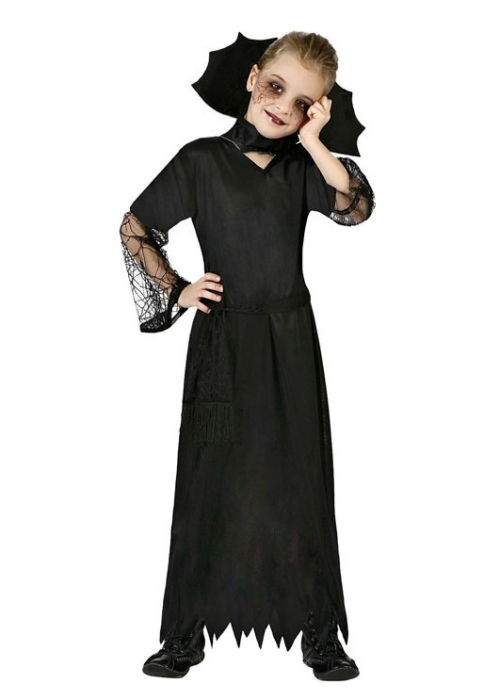Disfraz de Vampiresa Aracnida Negra Infantil - Disfraces de Halloween Infantiles