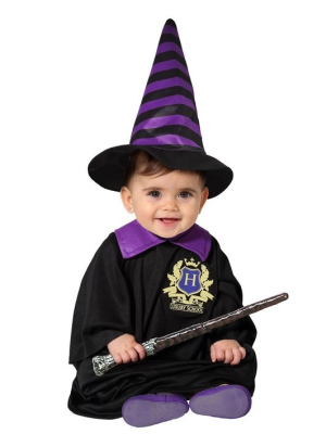 Disfraz de Mago Estudiante bebe - Disfraces de Estudiante de Magia para Bebe