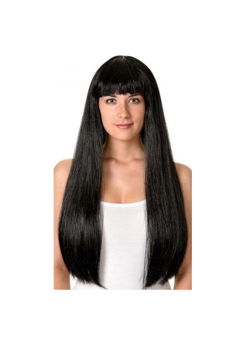 Perruca De Cleopatra Llarg I Negre
