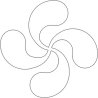 Vinilo Textil Lauburu Blanco - Vinilo Textil tamaño 6x6cm