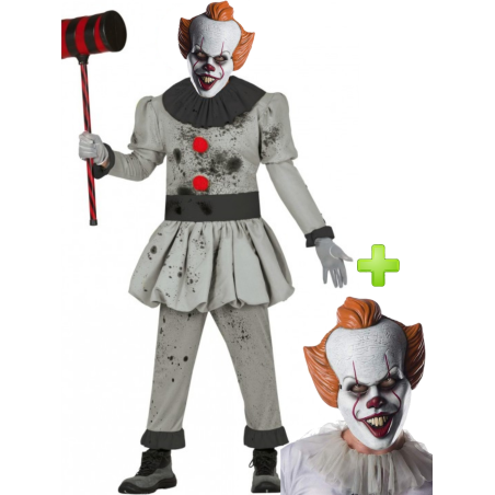 Vestit de Pallasso Mal amb una màscara de Pennywise