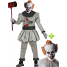 Disfraz de Payaso Asesino con careta de Pennywise - Disfraces Halloween - Packs Disfraces Halloween Adulto