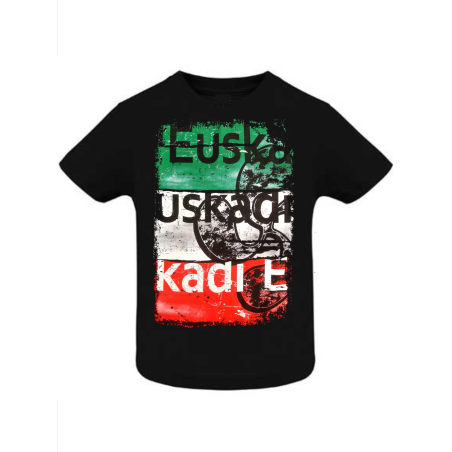 Camiseta Euskadi Tricolor Negra