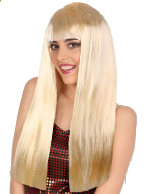 Perruca Cleopatra Longo Negro