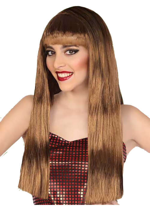 Perruca De Cleopatra Llarg I Negre