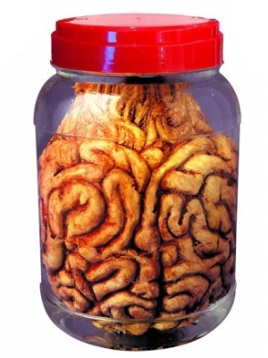 Tarro de Laboratorio Cerebro - Organos y Miembros Sangrientos