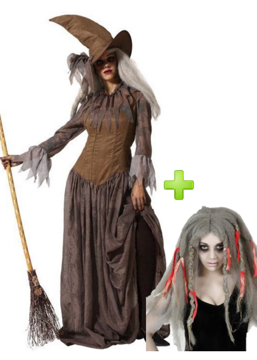 a pesar de Incierto nieve Comprar Disfraz de Bruja Marron con Peluca - Disfraces Halloween - Packs Disfraces Halloween Adulto a pesar de Incierto nieve Comprar Disfraz de Bruja Marron con Peluca - Disfraces Halloween - Packs Disfraces Halloween Adulto