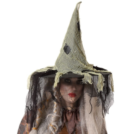 Sombrero Bruja Harapos - Complementos de Brujas y hechiceros