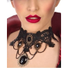 Collar Gargantilla con piedras negras - Collares, Pulseras y Anillos