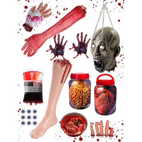 Decoracion Halloween Sangrienta Deluxe - Packs Decoracion Halloween