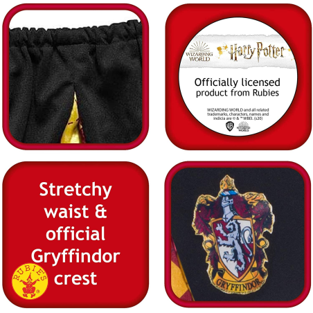 Falda Gryffindor Infantil - Complementos de Estudiantes de Magia