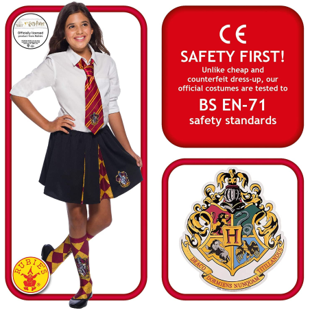 Falda Gryffindor Infantil - Complementos de Estudiantes de Magia
