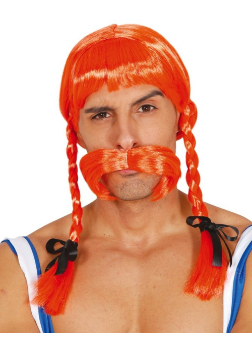 Peluca Galo con Trenzas Naranja barato – Tienda online de Peluca Galo con Trenzas Naranja