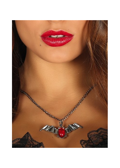 Collar Murcielago con Piedra - COMPLEMENTOS POR CATEGORIA